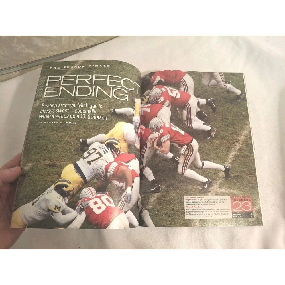 2002 Sports Illustrated Ohio State Buckeyes Perfect Season Maurice Clarett Cover